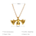 Gothic Bat Necklace for Women Men Punk Hip Hop Rock Vintage Metal Pendant Necklace Party Halloween Jewelry Gifts Cool Thing 2023 - Charlie Dolly