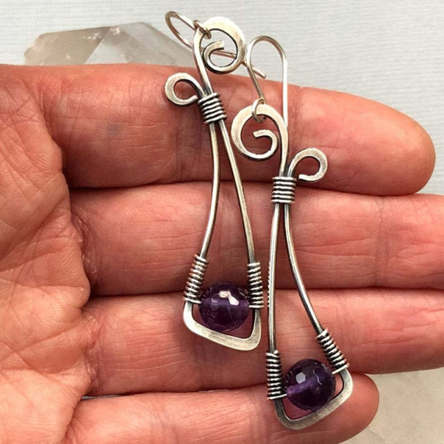 Exquisite Fashion Silver Color Water Imitation Pearls Drop Earrings for Women Shiny Red Green Round Imitation Pearls Earrings