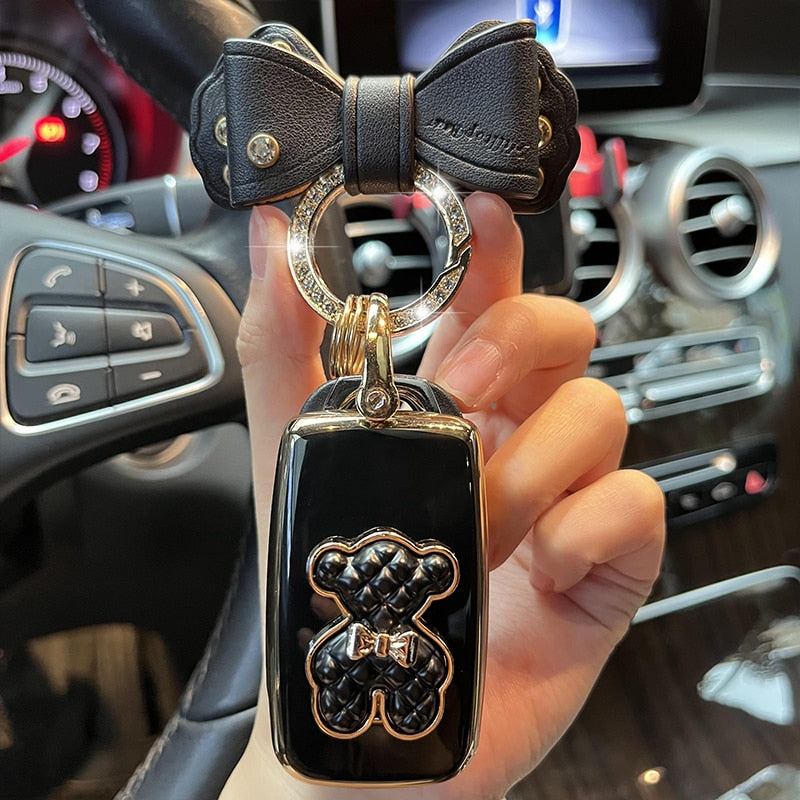 Car Remote Key Case Cover Shell Fob for Changan CS75PLUS CS55PLUS CS35 PLUS Eado UNI-T Oushang X5 X7 EV Keychain Accessories