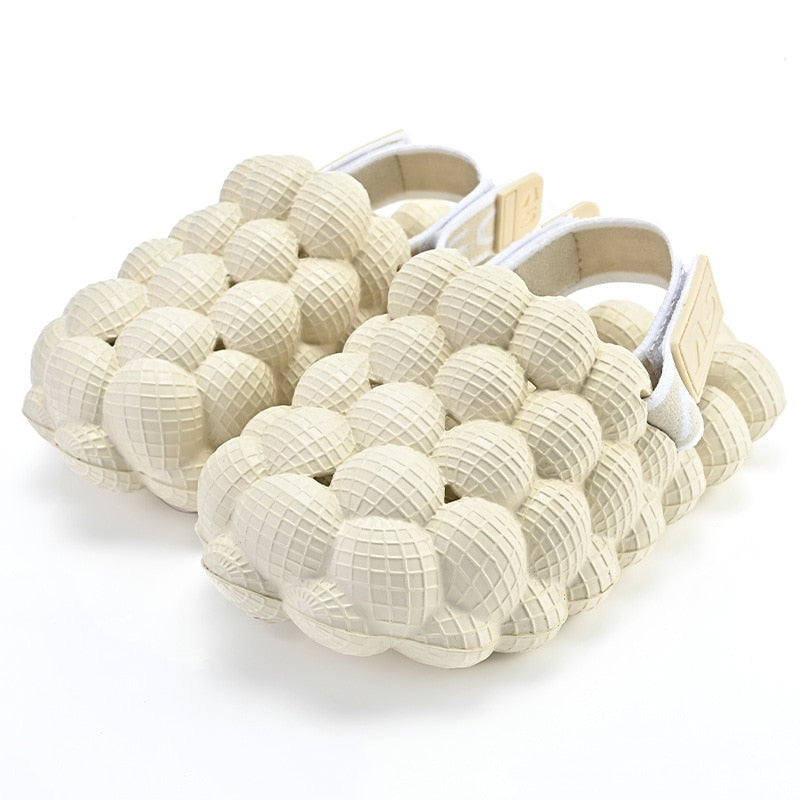Comwarm Toddler Children Bubble Slippers Kids Summer Sandals Outdoor Leisure Beach Slides Boys Girls Closed Toe Home Shoes