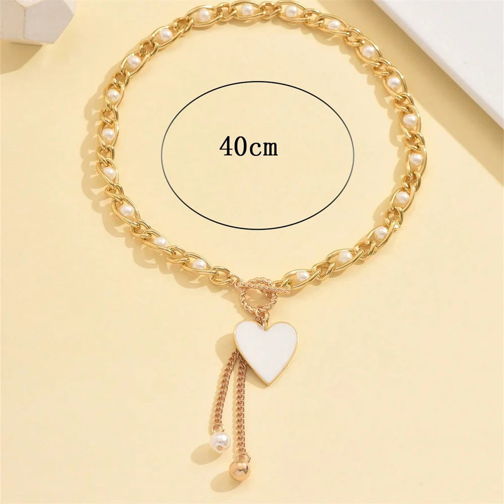 Starfish Scallop Sunflower Pearl Choker Necklace Jewelry