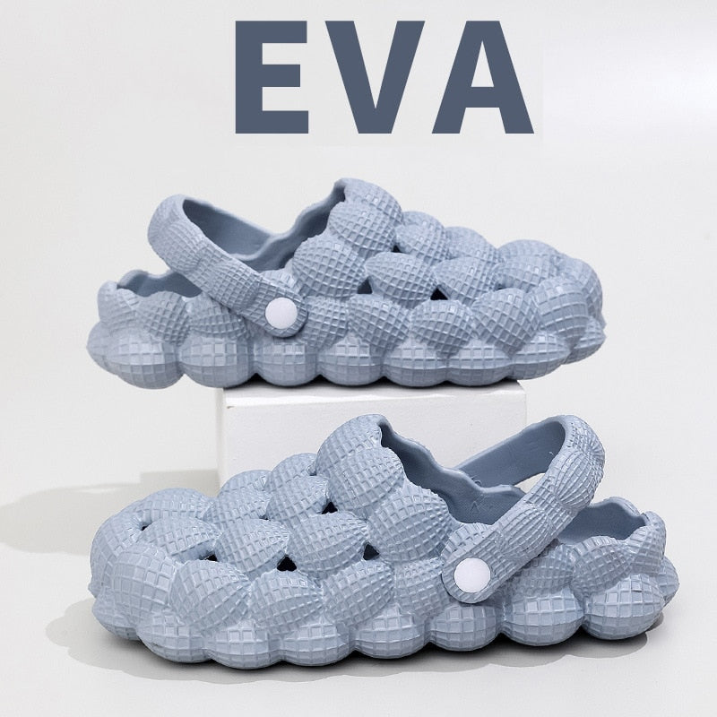 Comwarm Women Clogs Slippers Cute Bubble Ball Sandals Summer Indoor Massage EVA Slides Outdoor Closed Toe Anti-Slip Fashion Shoe