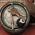 25mm Black No 8 Billiard Keychain Mini Ball Pendant Key Ring Resin Keyring Bar Table Decoration Jewelry Game Souvenir Gift - Charlie Dolly