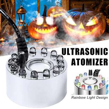 Mini LED Pumpkin Light Fogger Water Fountain Pond Fog Machine For Halloween Christmas Easter Party Festival Decoration 2023 - Charlie Dolly