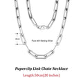 ORSA JEWELS 14K Gold Plated Genuine 925 Sterling Silver Paperclip Neck Chain 6/9.3/12mm Link Necklace for Women Men Jewelry SC39 - Charlie Dolly