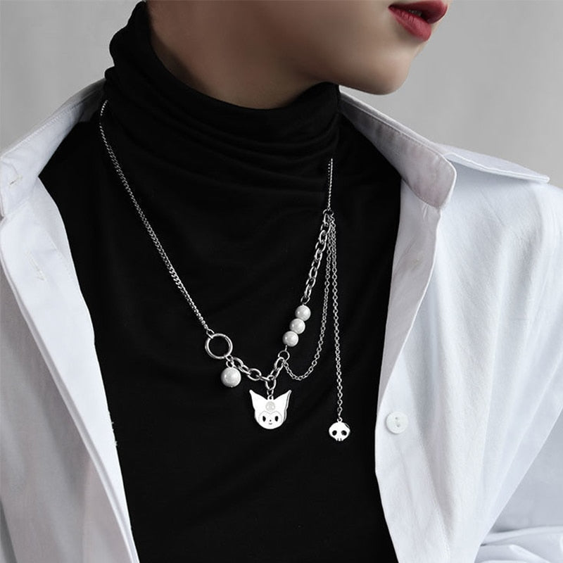 Vintage Round Charm Layered Necklace Women's Jewelry Layered Accessories for Girls Clothing Aesthetic Gifts Fashion Pendant 2022
