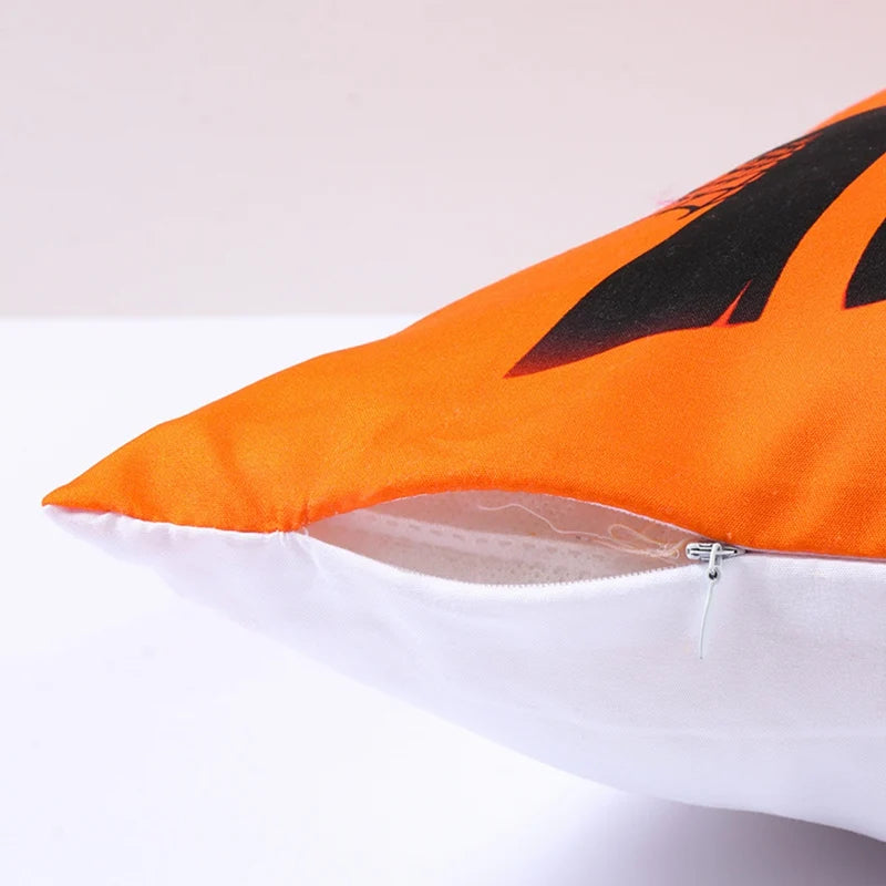 Halloween Pumpkin Ghost Pillowcase Happy Halloween Party Decorations For Home 2024 Trick or Treat Spider Bat Cat Pillow Covers - Charlie Dolly