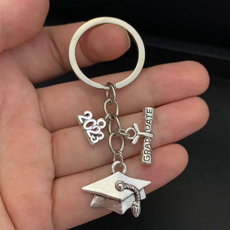 2023/Graduation Ceremony Keychain Graduation Certificate Graduation Souvenir Bachelor Hat Class Badge Keychain
