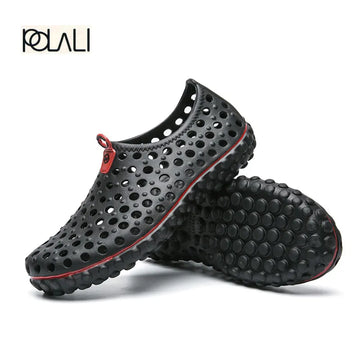 2023 Summer Beach Sandals Men Casual Shoes Brethable Flats Male Graden Clogs Slippers Slip On Fashion Loafers Light Big Size 45 - Charlie Dolly