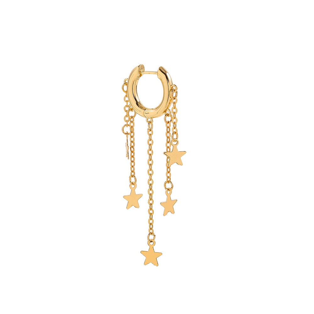 New Fashion Circle Ear Cuff Piercing Earrings for Women Men Gold plated Huggie Unisex Double Piercing Hoop Earing Female Brincos