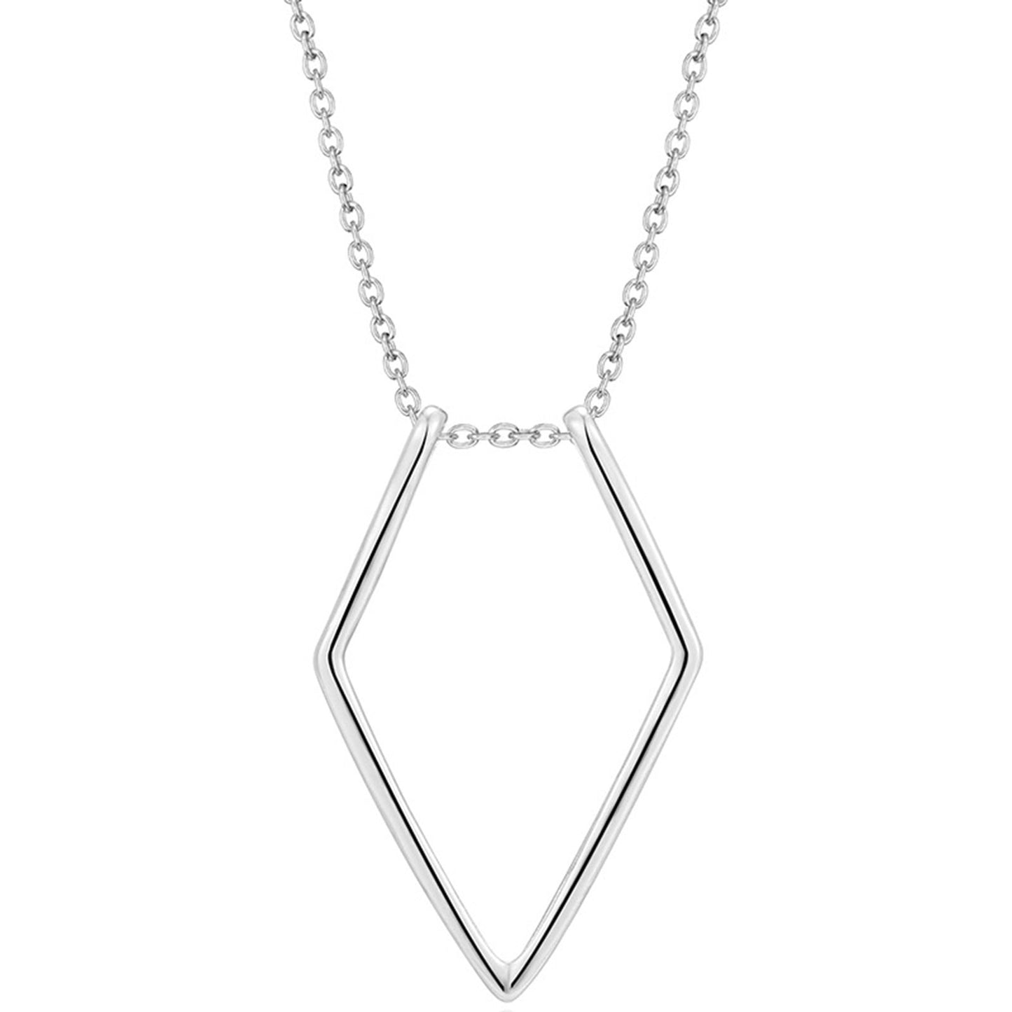 1Piece Fashion Necklace Geometric Simple Ring Holder Ring Pendant Necklace for Men Women Party Jewelry Neck Chain 45cm long