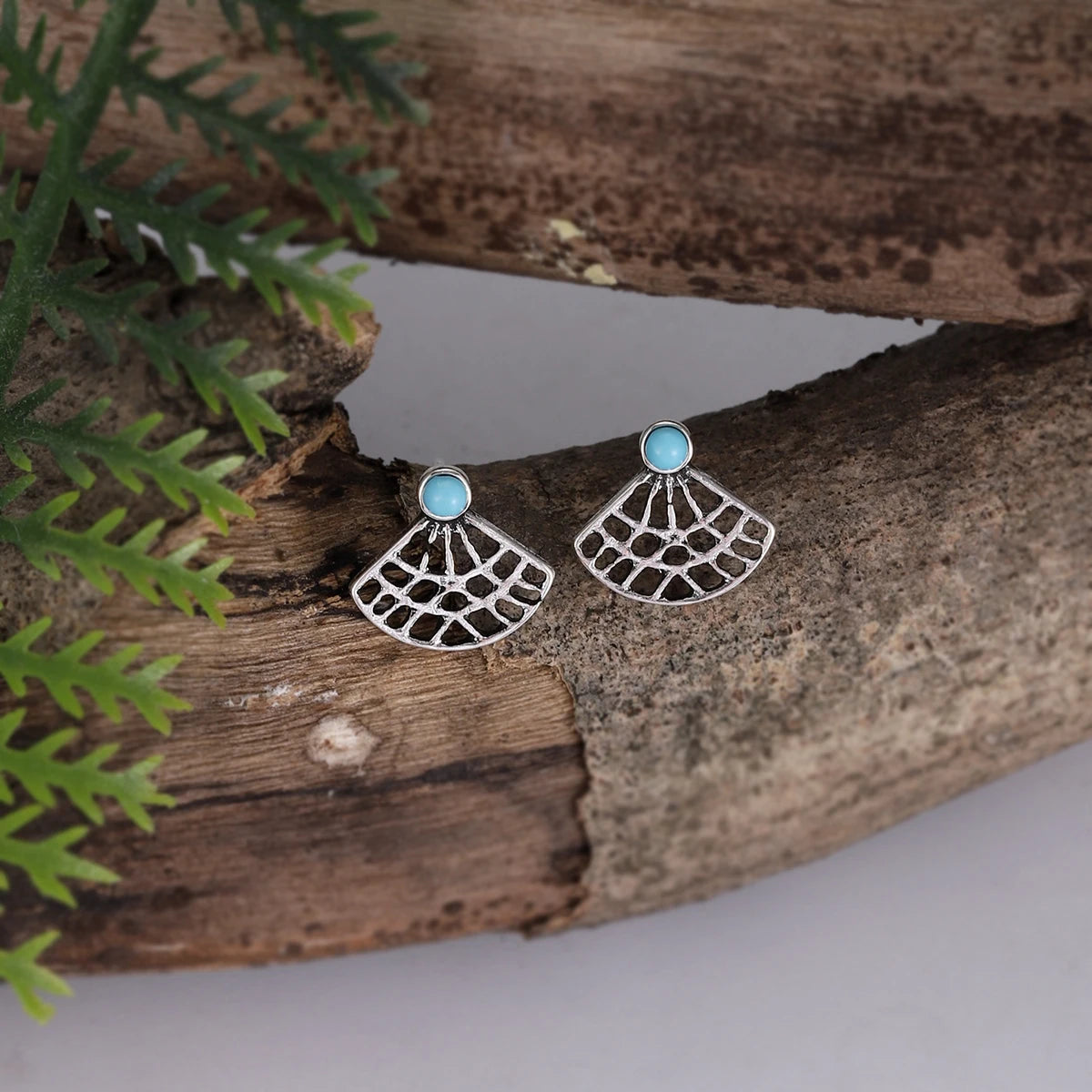 Turquoise Arrow Triangle Mini Stud Earrings Jewelry