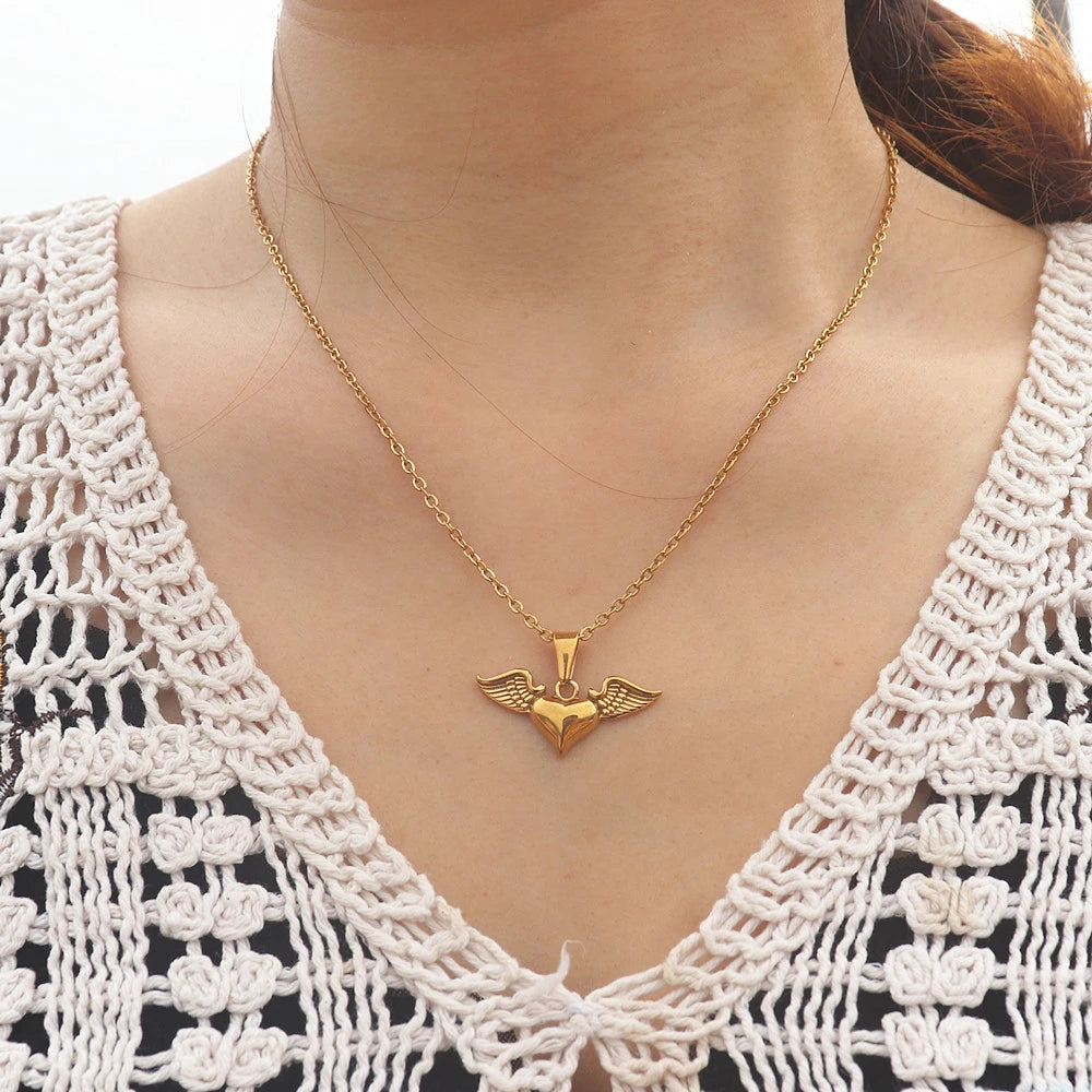 Fleur De Lis Saint Necklace, Catholic Religious Stainless Steel Choker