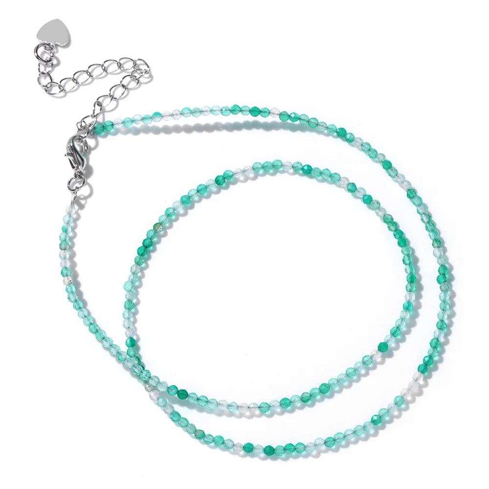 Crystal Stone Beaded Necklace