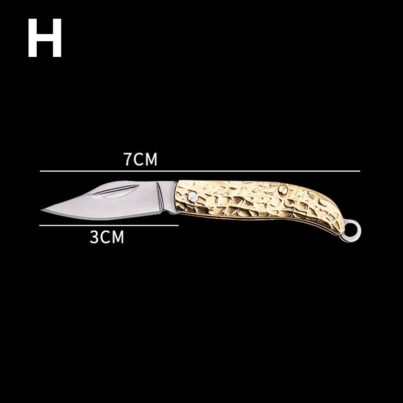 Outdoor Mini Portable Folding Knife Miniature Self Defense Keychain Pocket Knives for Survival Tools Stainless Steel EDC Pendant