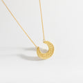 ANDYWEN 925 Sterling Silver Gold Coins Big Moon Pendant Necklace Long Chain Choker CZ Rock Punk Wedding Party Fine Jewels - Charlie Dolly