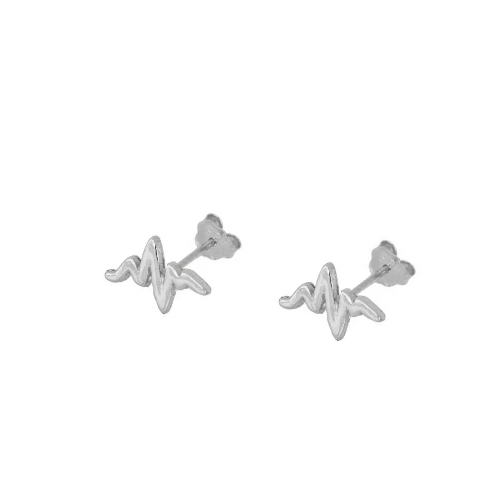 Gold Plated Hoop Stud Ear Cuff Earrings Set Jewelry
