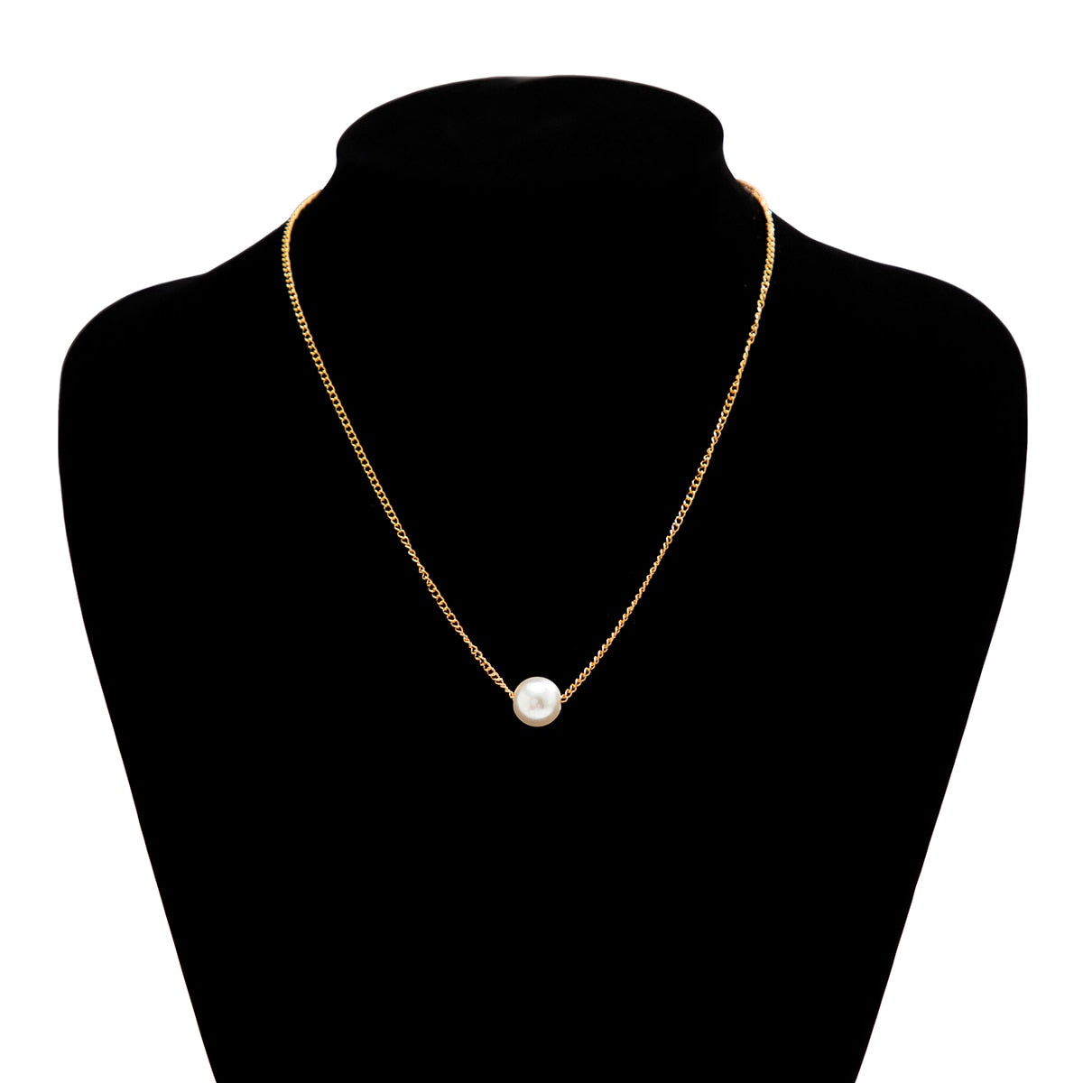 SHIXIN Separable 2 Layered White/Black Beads Necklaces Korean Small Beaded Conch Shell Choker Necklace for Women Fashion Collar