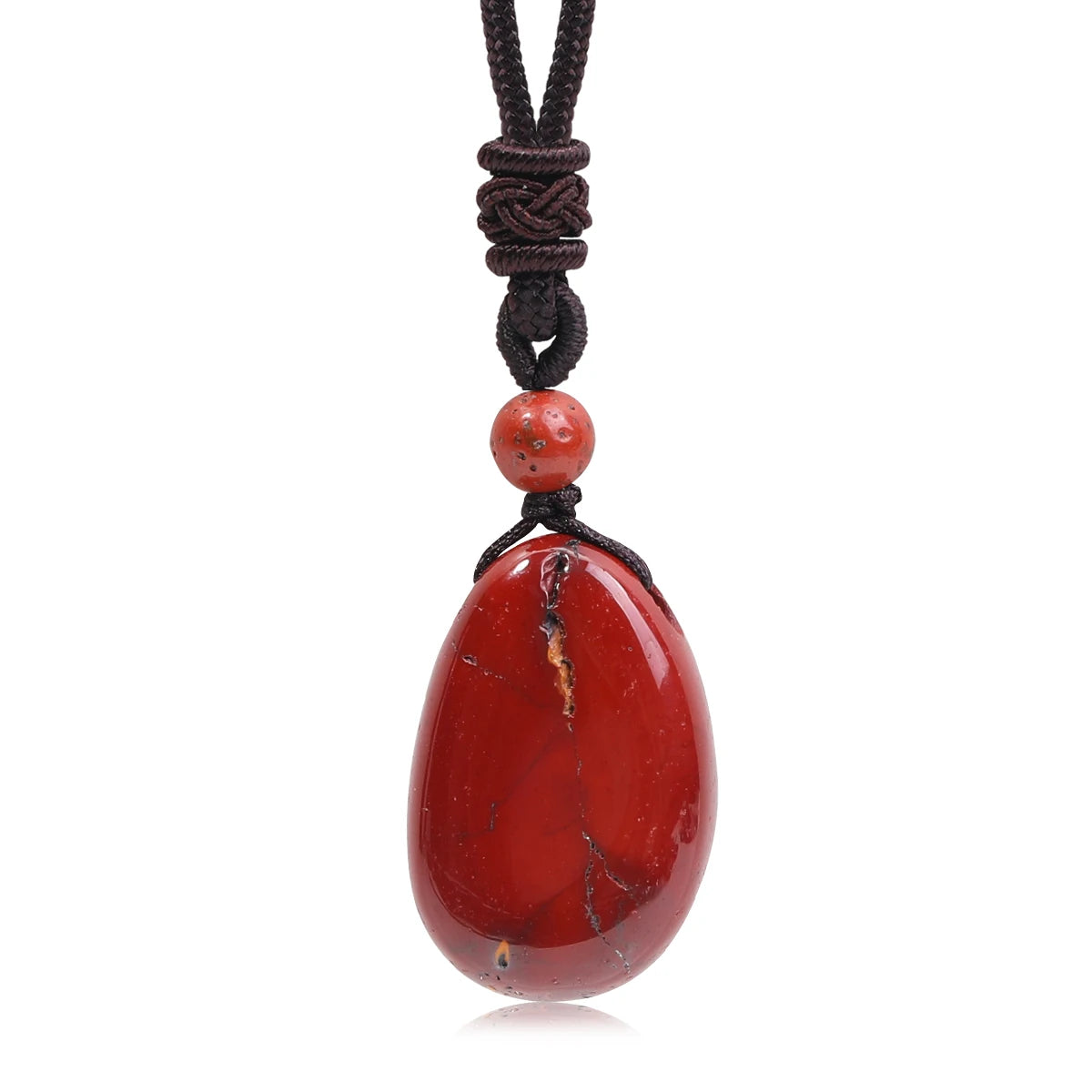 Water Droplet Crystal Pendant, Natural Stone Spiritual Necklace