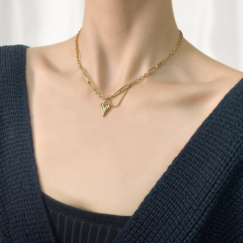 2023 Boho Necklaces & Pendants Vintage Multilayer Choker Necklace Women Fashion Collar Collier Femme Moon Jewelry Accessories