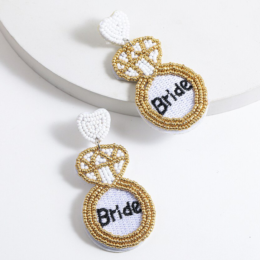 Bohemia Colorful Seed Beads evil eye Flower Drop Earrings For Women Handmade Tassel swan Statement Dangle Earrings Jewelry