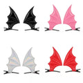 Bat Wings Shape Hairpins Halloween Devil Ears Headband Punk Hair Clip Gothic Costume Haunted House Party Adults Kids Head Decor - Charlie Dolly