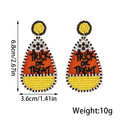 girlgo Halloween Beaded Dangle Earrings, Bohemian Handmade Pumpkin Skull Earrings, Festive Earrings, Halloween Events Wear - Charlie Dolly