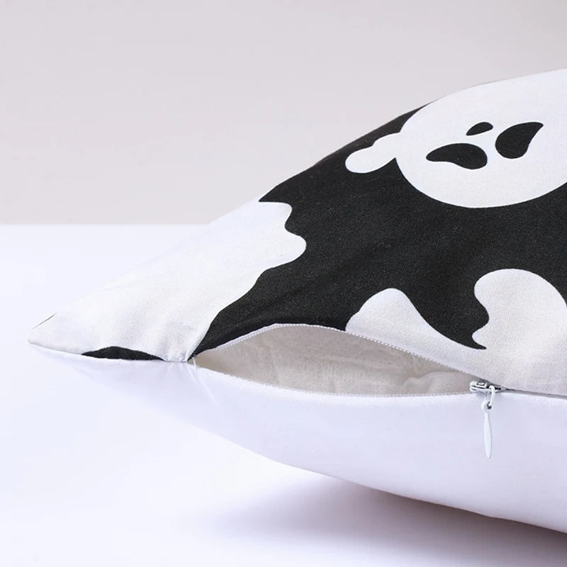 Halloween Pumpkin Ghost Pillowcase Happy Halloween Party Decorations For Home 2024 Trick or Treat Spider Bat Cat Pillow Covers - Charlie Dolly