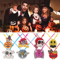 2024 Halloween LED Light-emitting Necklaces for Women Glowing Pendant Toys Children Flash Necklace Halloween Party Decorations - Charlie Dolly
