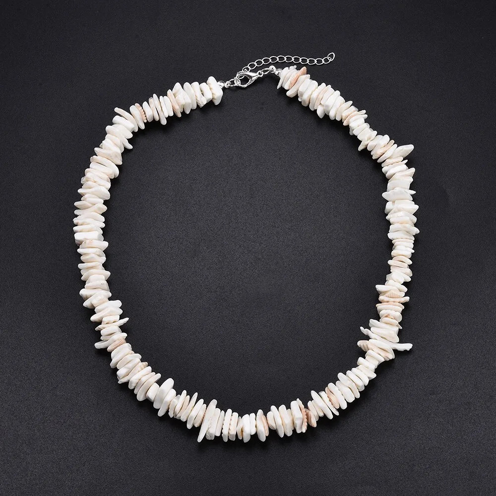 Hawaiian Puka Shell Adjustable Beach Necklace for Kids