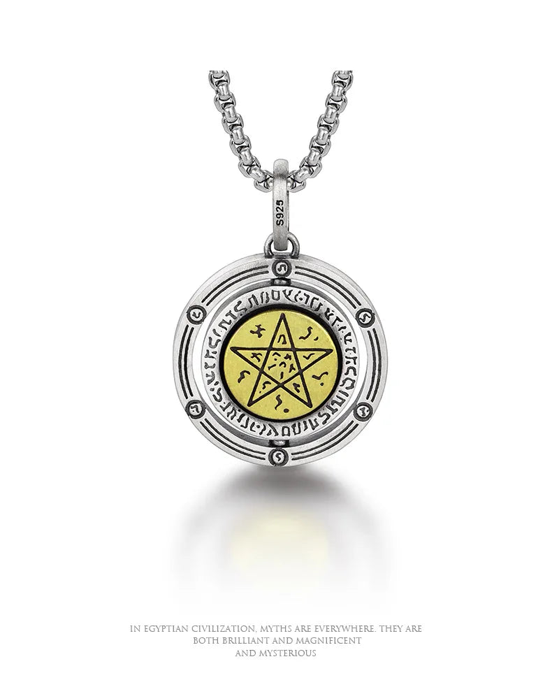 Eye of Horus Evil Eye Pendant Necklace, Ancient Egyptian Protection Amulet