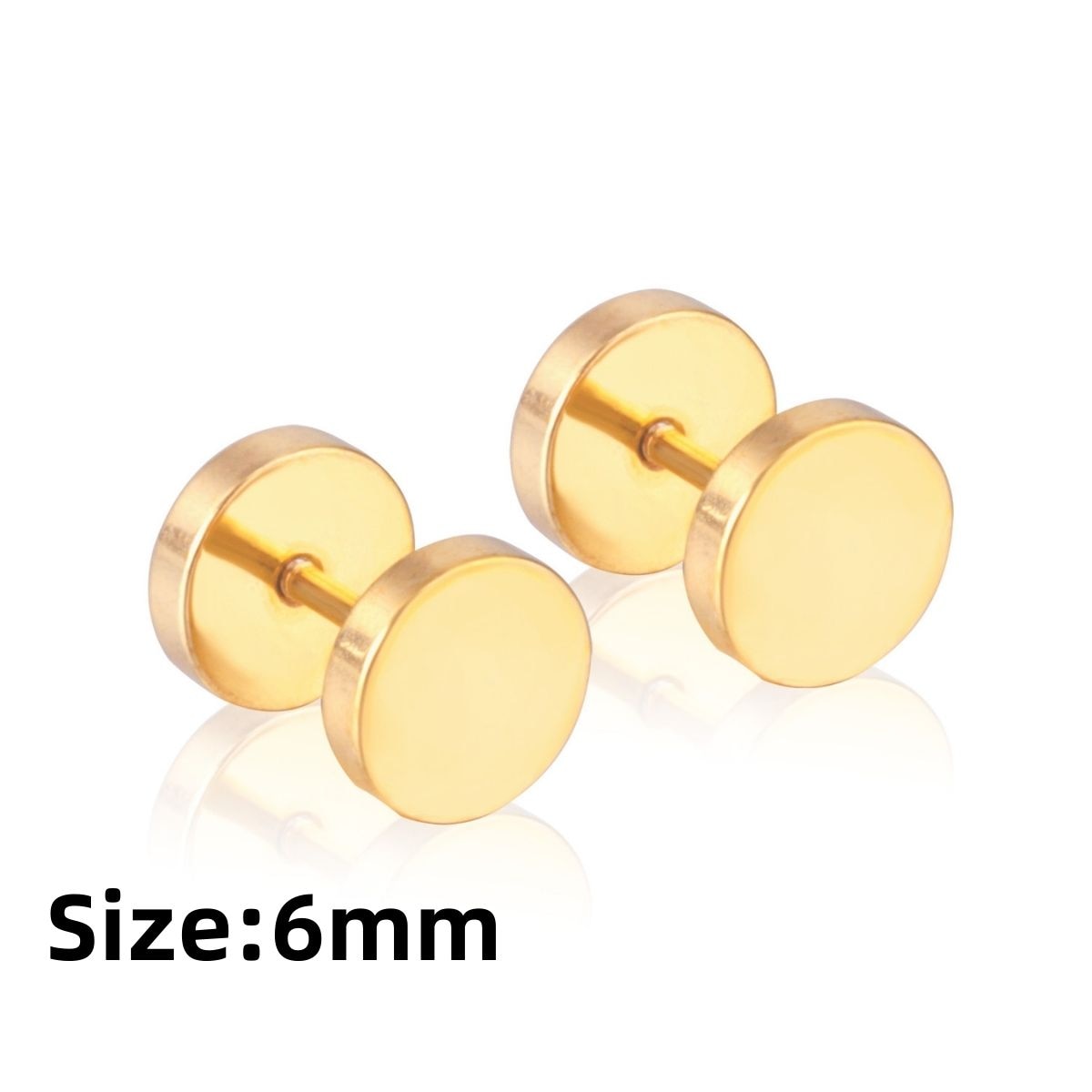 LUXUKISSKIDS Roman Numerals Men's Earrings Gothic Black Studs Steel Korean Fashion For Women 2023 Trendy Punk CZ Hiphop Piercing - Charlie Dolly