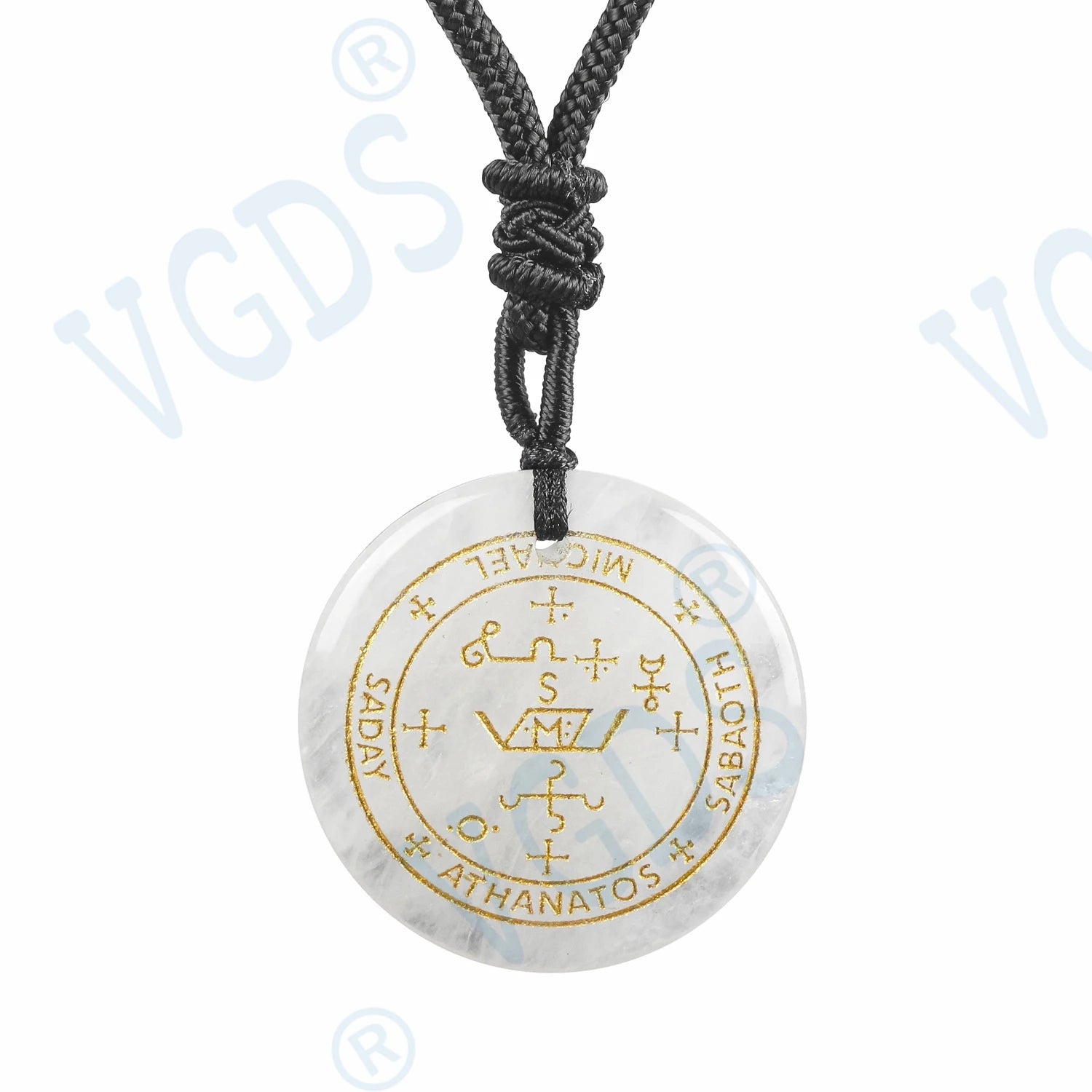 Seven Archangel Natural Crystal Pendant Necklace, Angel Protection Amulet Talisman