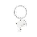 Cute Cat Keychain Stainless Steel Key ring Couple Lover Animal Matching Keyring Pendants Valentine's Day Gift - Charlie Dolly