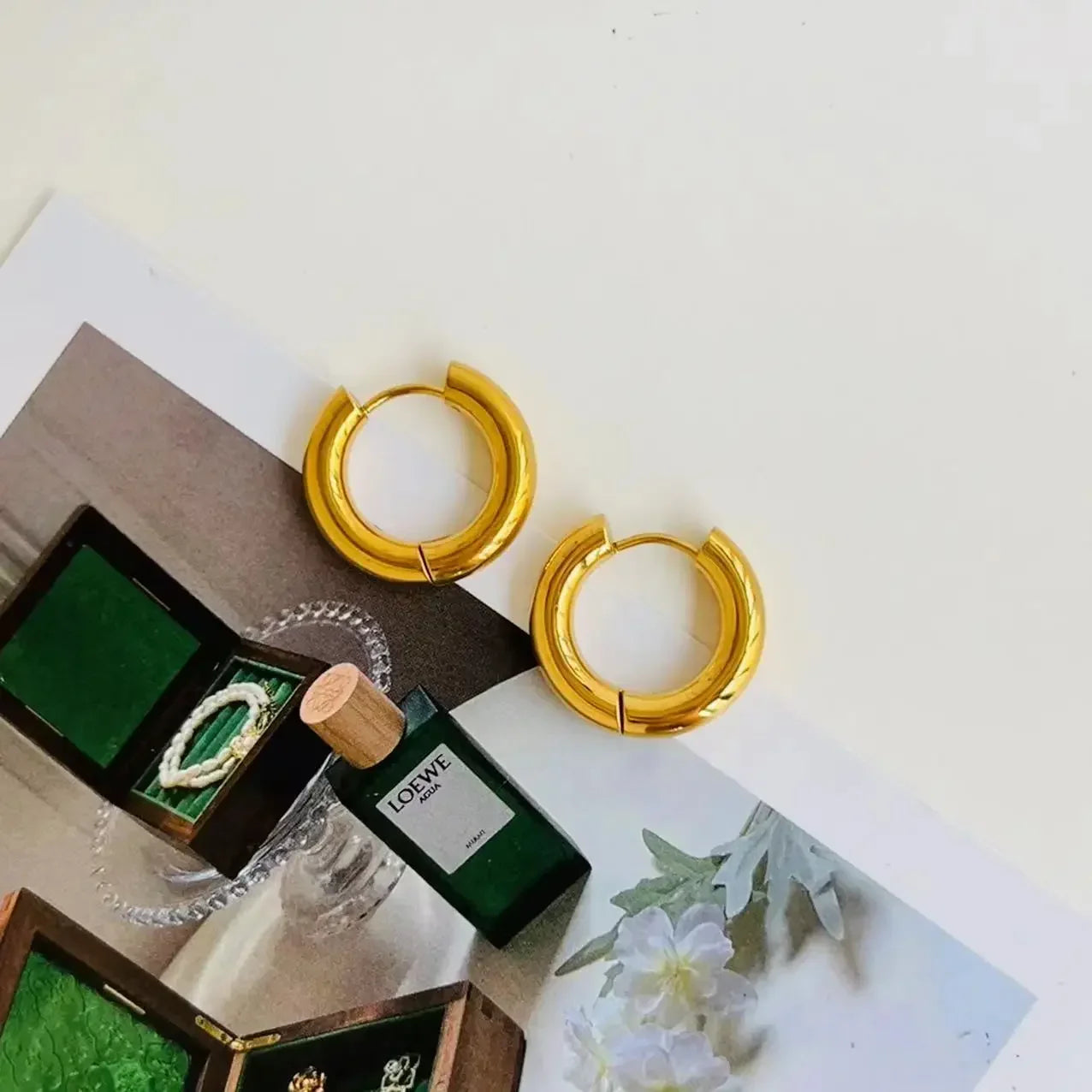 Turquoise Hoop Earrings