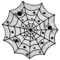 Halloween Black Lace Placemat Happy Halloween Party Decorations 2024 For Home Spider Web Tablecloth Kitchen Dining Table Covers - Charlie Dolly