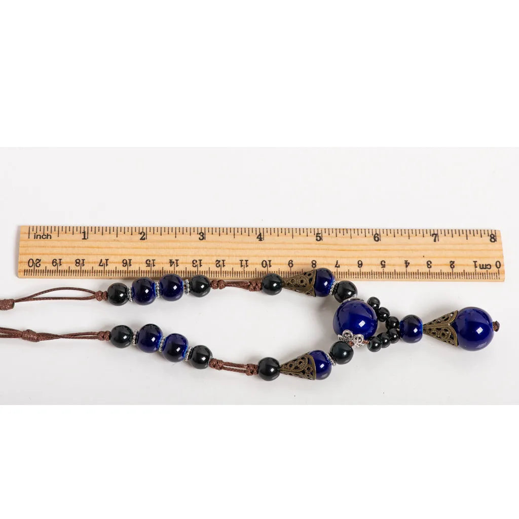 Ceramic Bead Stone Shell Long Necklace Jewelry