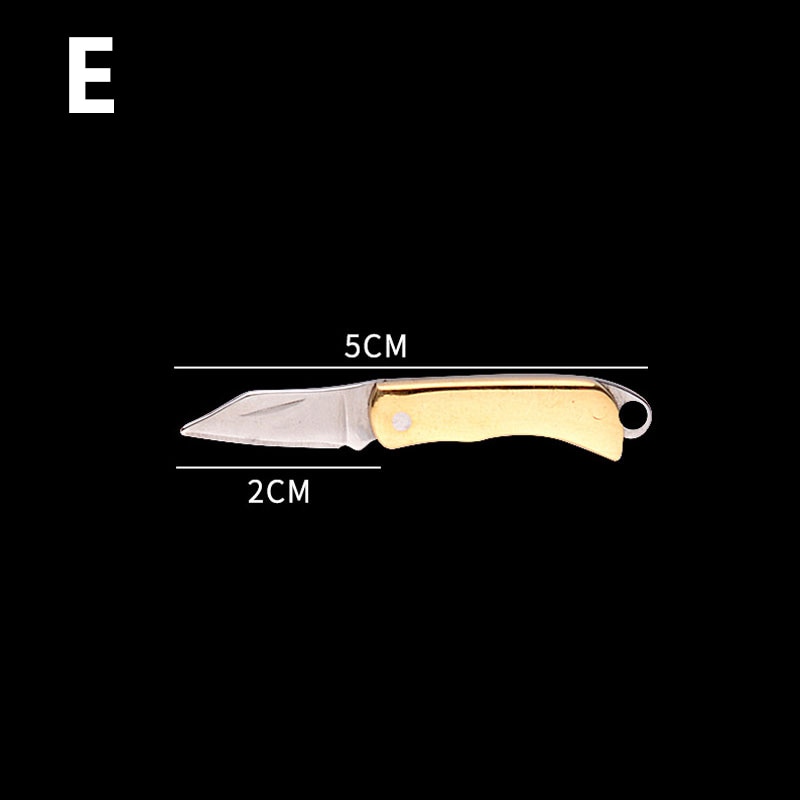 Outdoor Mini Portable Folding Knife Miniature Self Defense Keychain Pocket Knives for Survival Tools Stainless Steel EDC Pendant