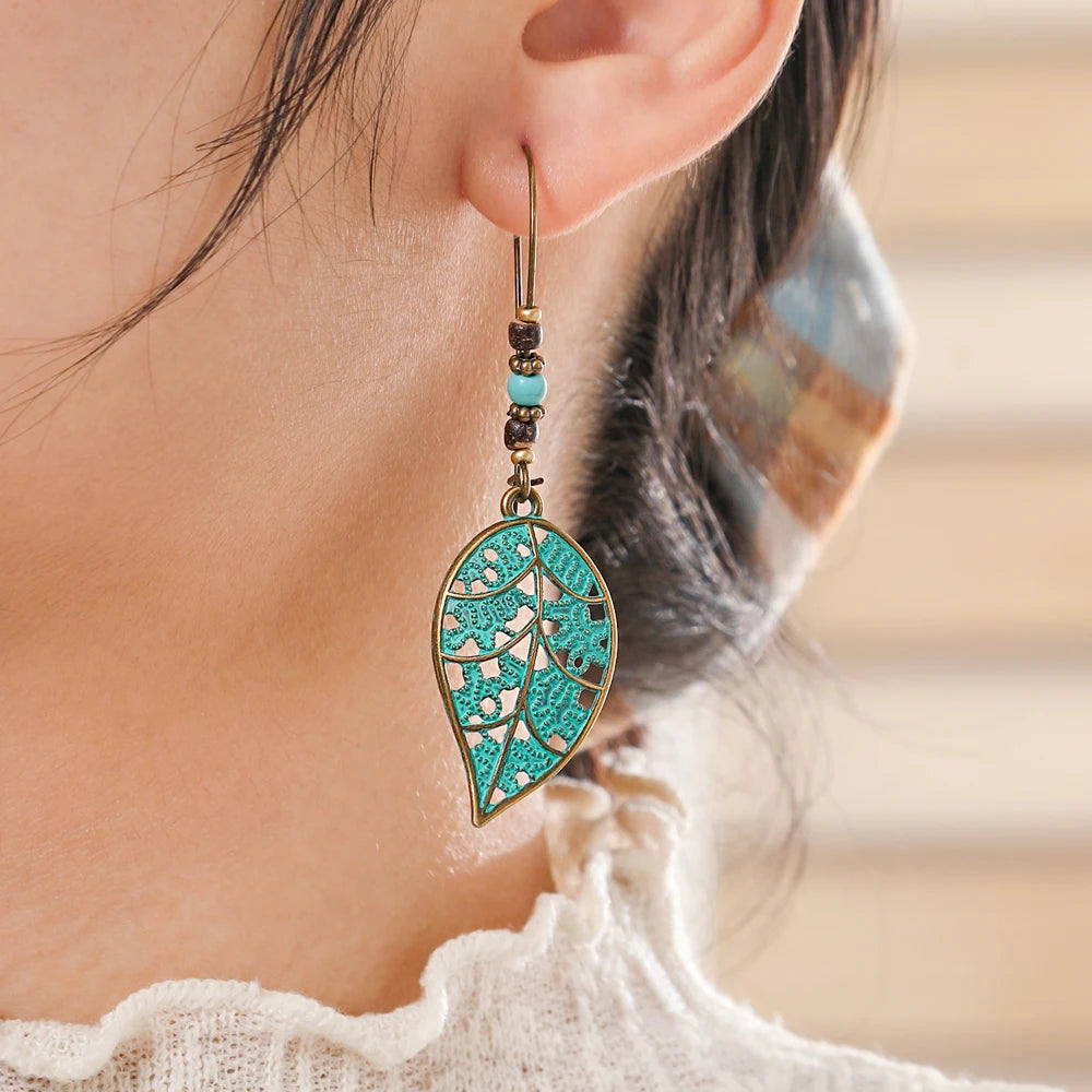 Antique Round Vintage Drop Earrings Jewelry