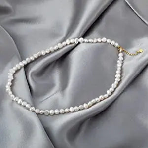 Natural Baroque Freshwater Pearl Boho Choker Necklace