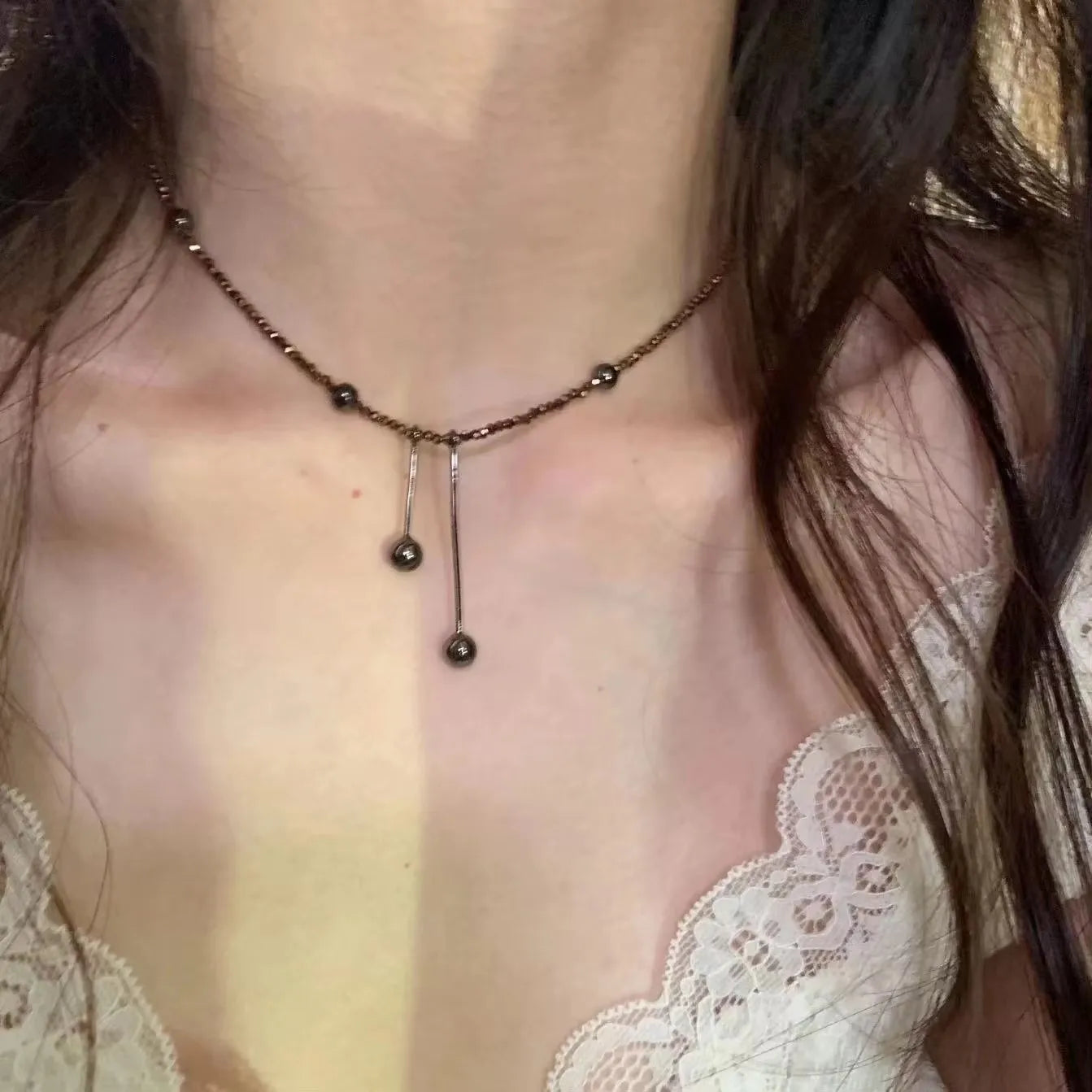 Sun Cross Butterfly Charm Choker Necklace Jewelry