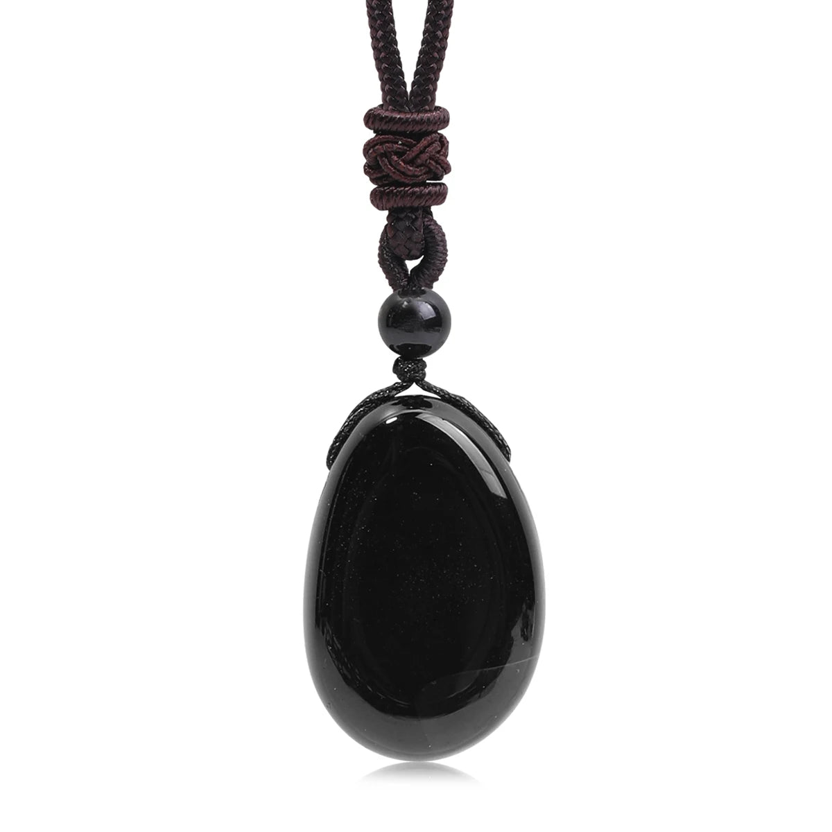 Water Droplet Crystal Pendant, Natural Stone Spiritual Necklace