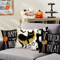 Halloween Pumpkin Ghost Pillowcase Happy Halloween Party Decorations For Home 2024 Trick or Treat Spider Bat Cat Pillow Covers - Charlie Dolly