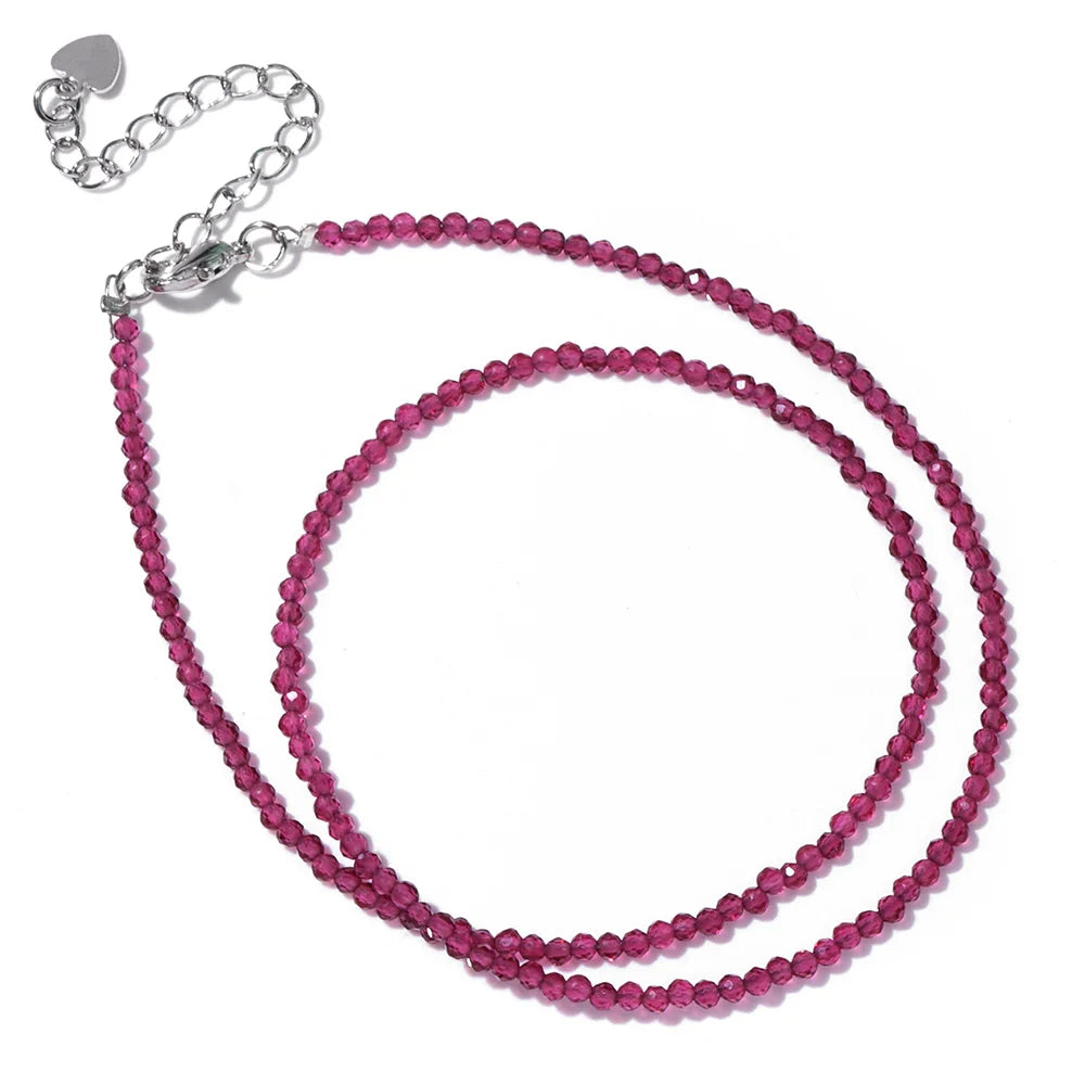 Crystal Stone Beaded Necklace