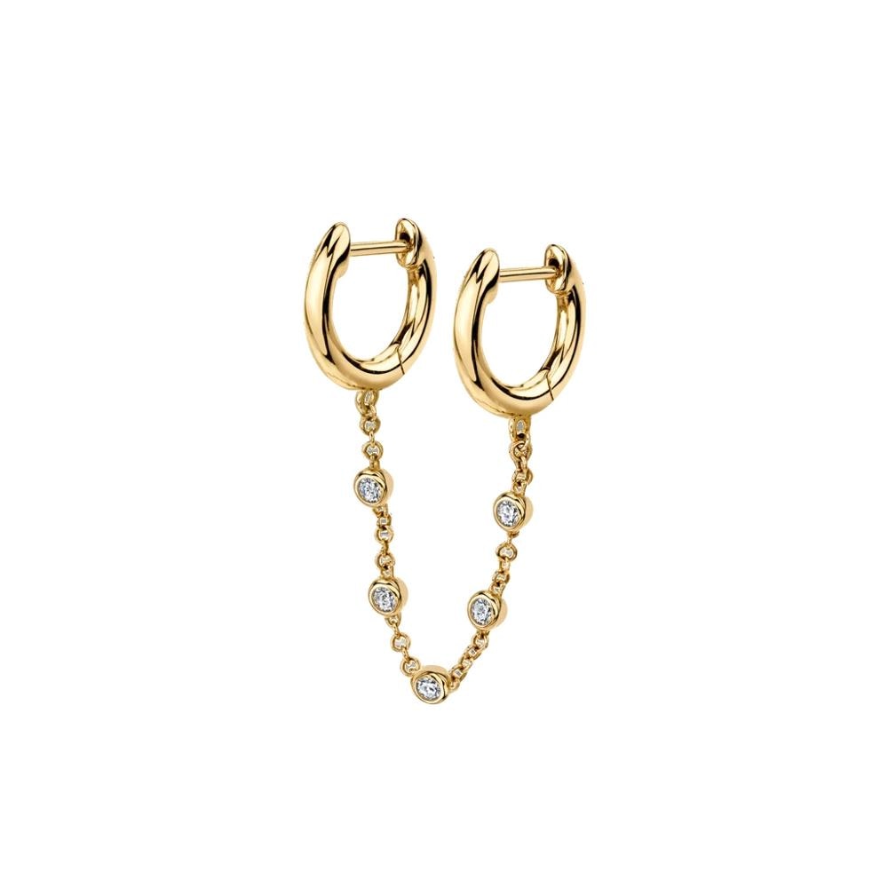 New Fashion Circle Ear Cuff Piercing Earrings for Women Men Gold plated Huggie Unisex Double Piercing Hoop Earing Female Brincos