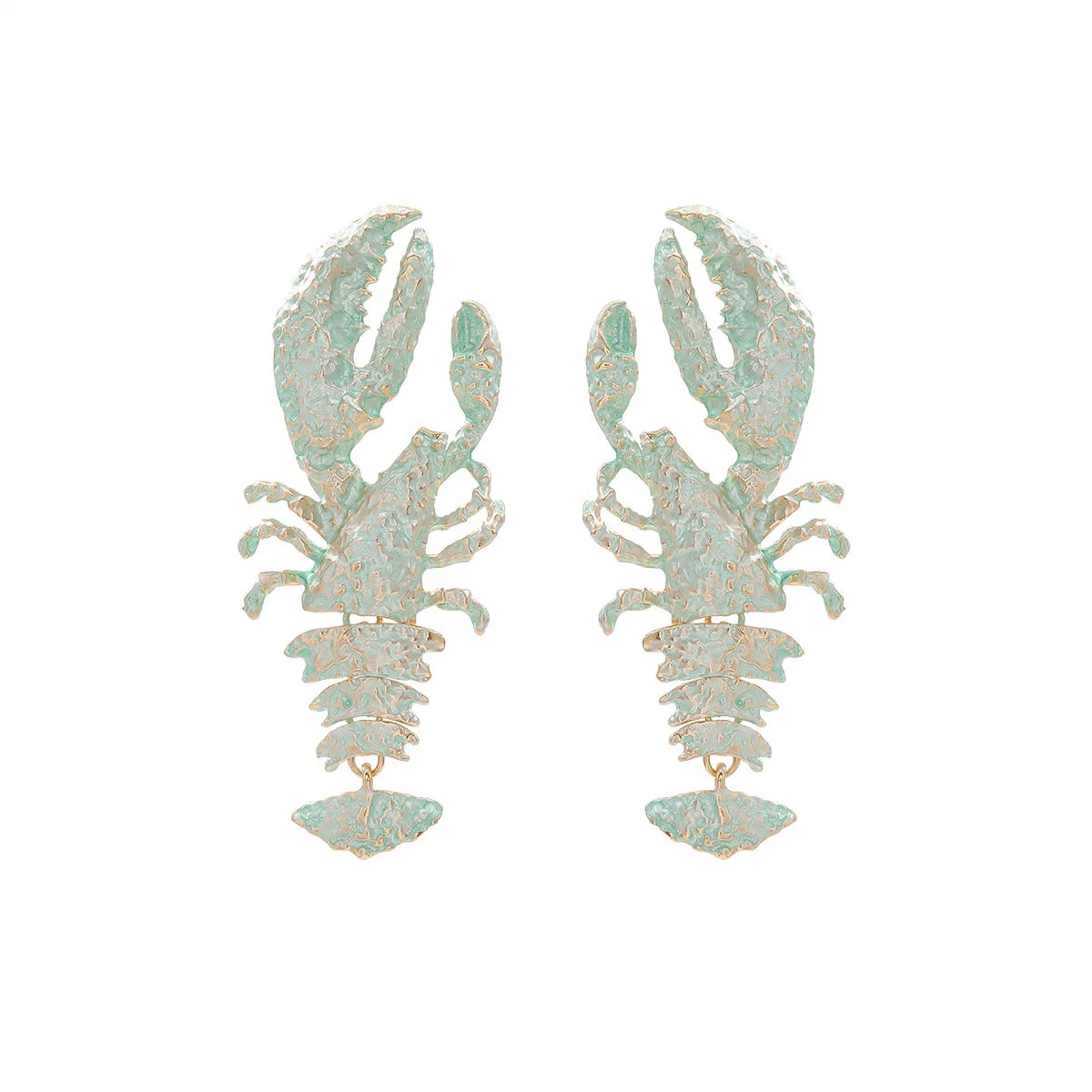 Enamel Lobster Ocean Drop Earrings Jewelry