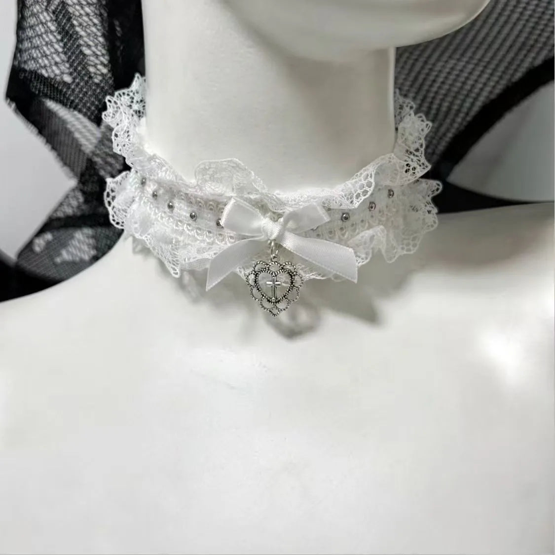 Lolita Cat Ear and Bow Cosplay Choker Collar