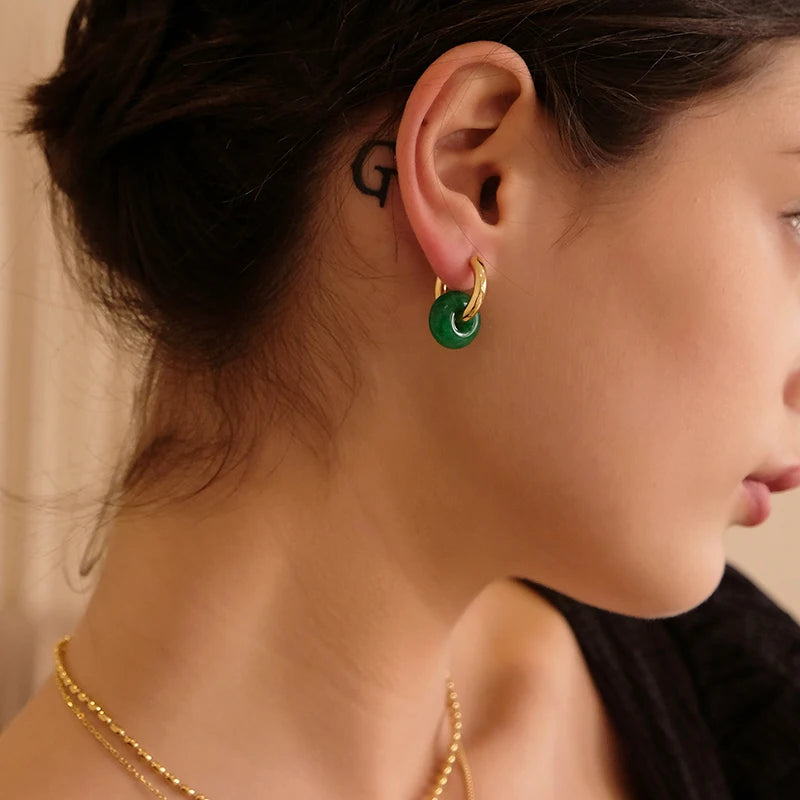 Turquoise Hoop Earrings