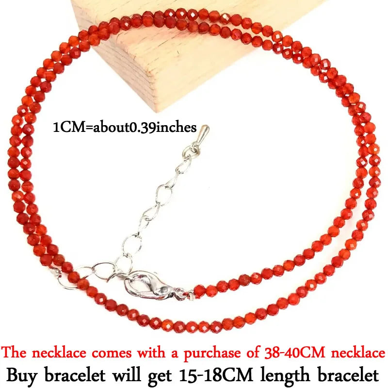 2025 New Boho Exquisite 2mm Natural Stone Necklace Small Chain Ladies Fashion Bracelet Accessories Charm Jewelry Accessorie - Charlie Dolly