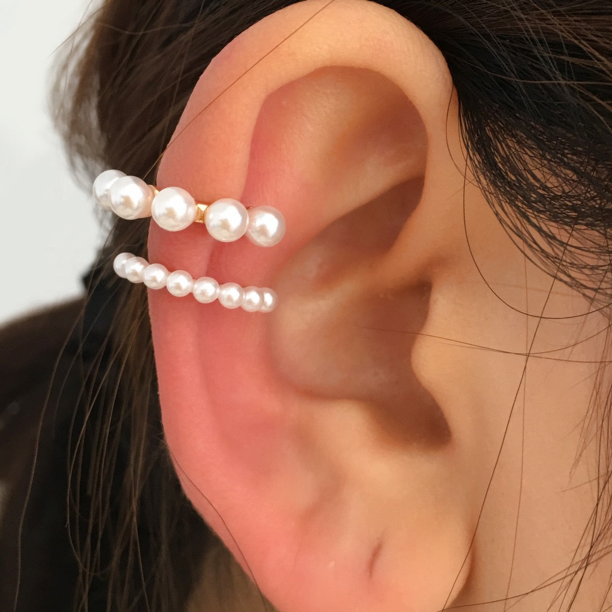 Trendy Bohemian No Piercing Crystal Rhinestone Ear Cuff Earrings for Women Wrap Stud Clip Earrings Girl Earrings Jewelry Bijoux